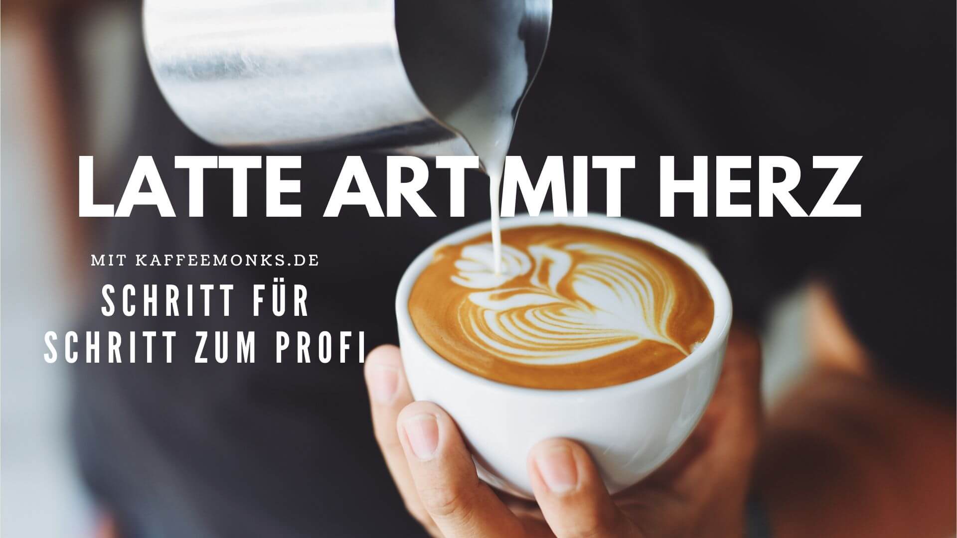 Latte Art mit Herz